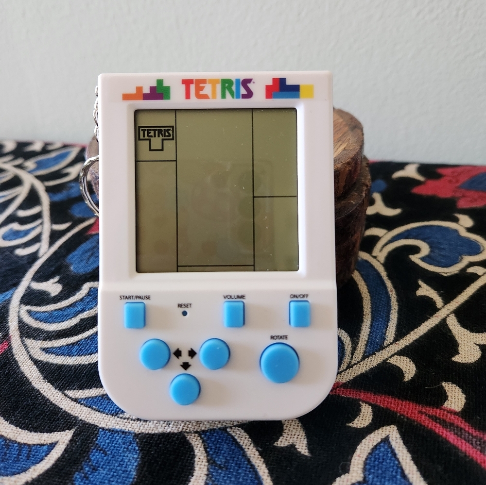 Tetris keyring, retro tetris
